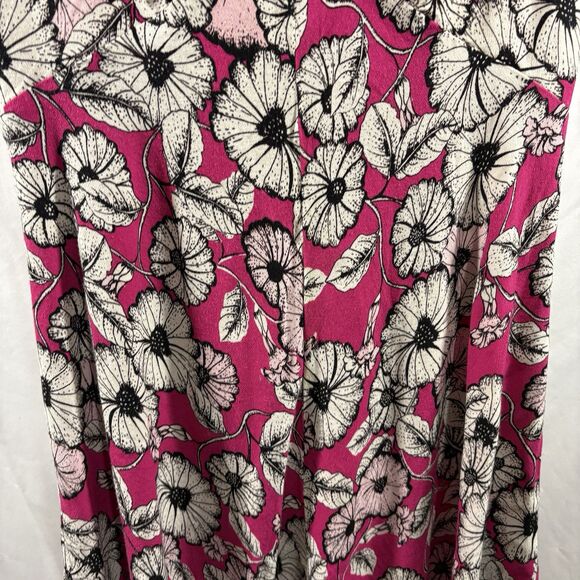 Talbots Midi Dress Womens Plus 16 Pink Floral Boho Flowy Lightweight Summer - Picture 14 of 16